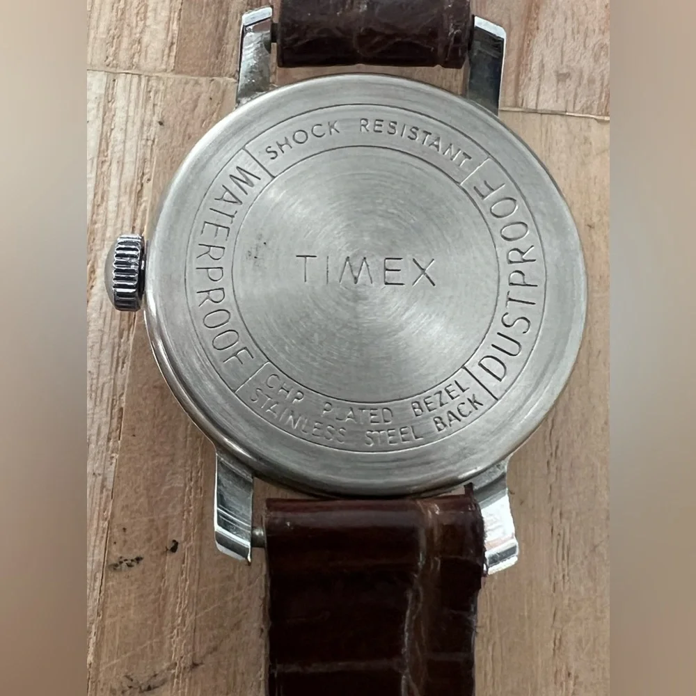 Timex BSA Cub Scouts Vintage Mechanical Winding Watch Genuine Leather Strap